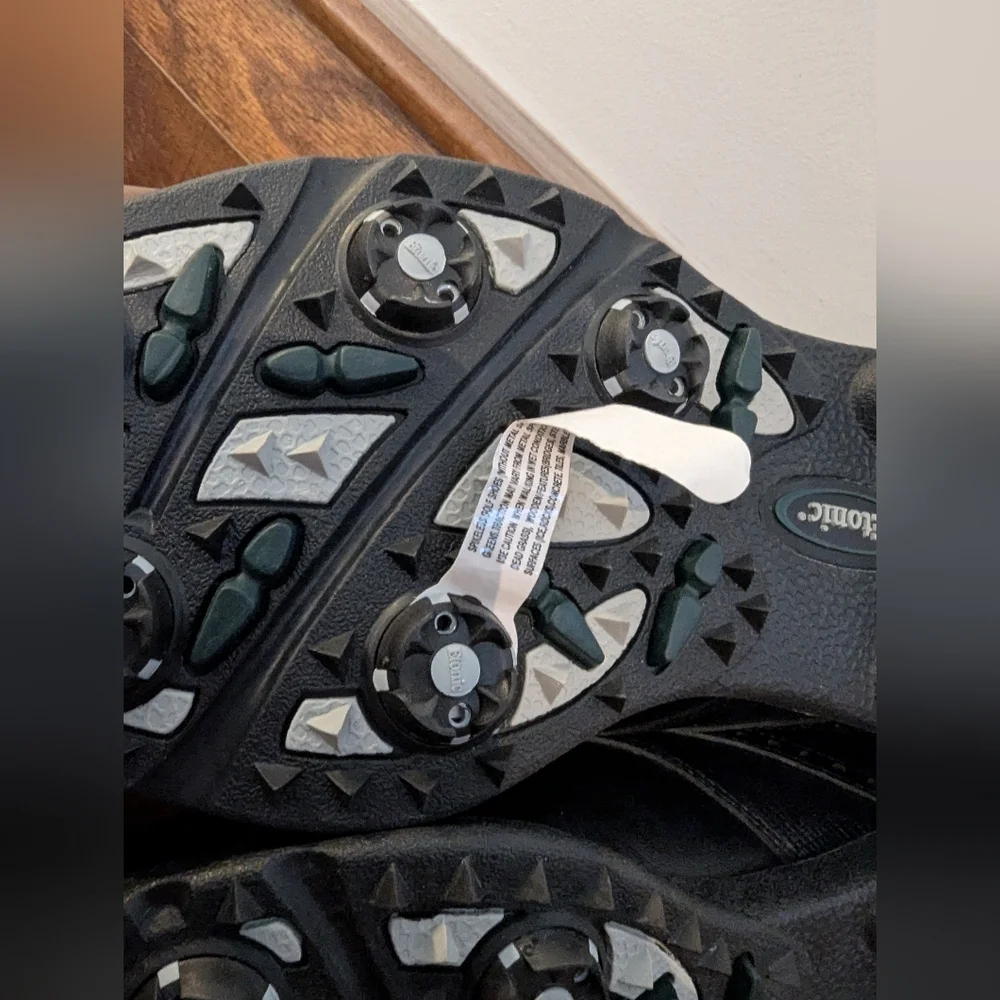 Etonic Gortex Power Play Black Leather Oxford Golf Shoes men's 7.5 W 4 EU 40 - Picture 9 of 15